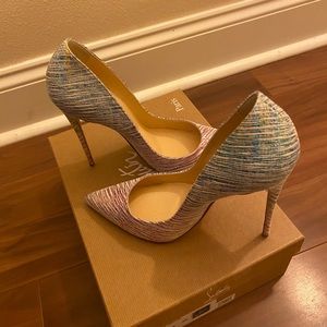 Christian Louboutin Suede Unicorn Pumps